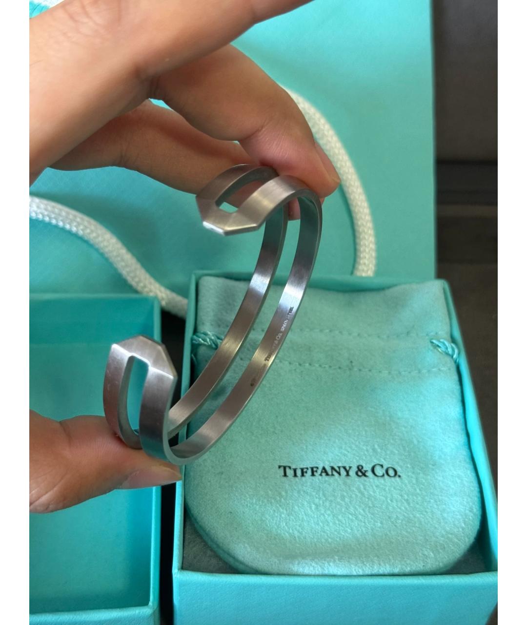 TIFFANY&CO Золотой металлический браслет, фото 6