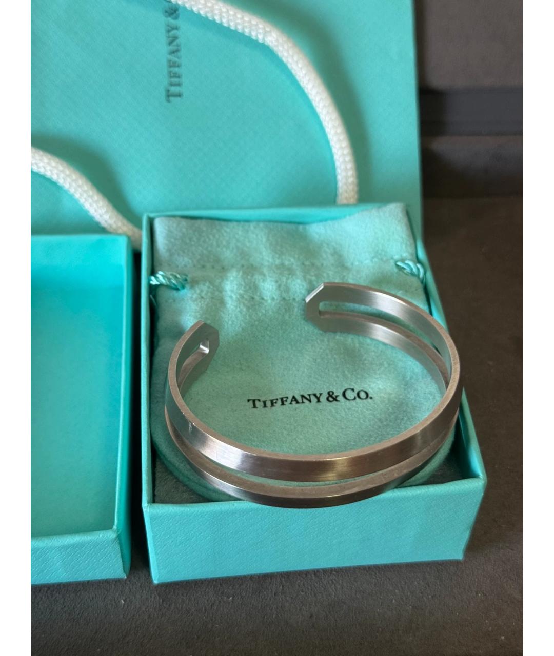 TIFFANY&CO Золотой металлический браслет, фото 9