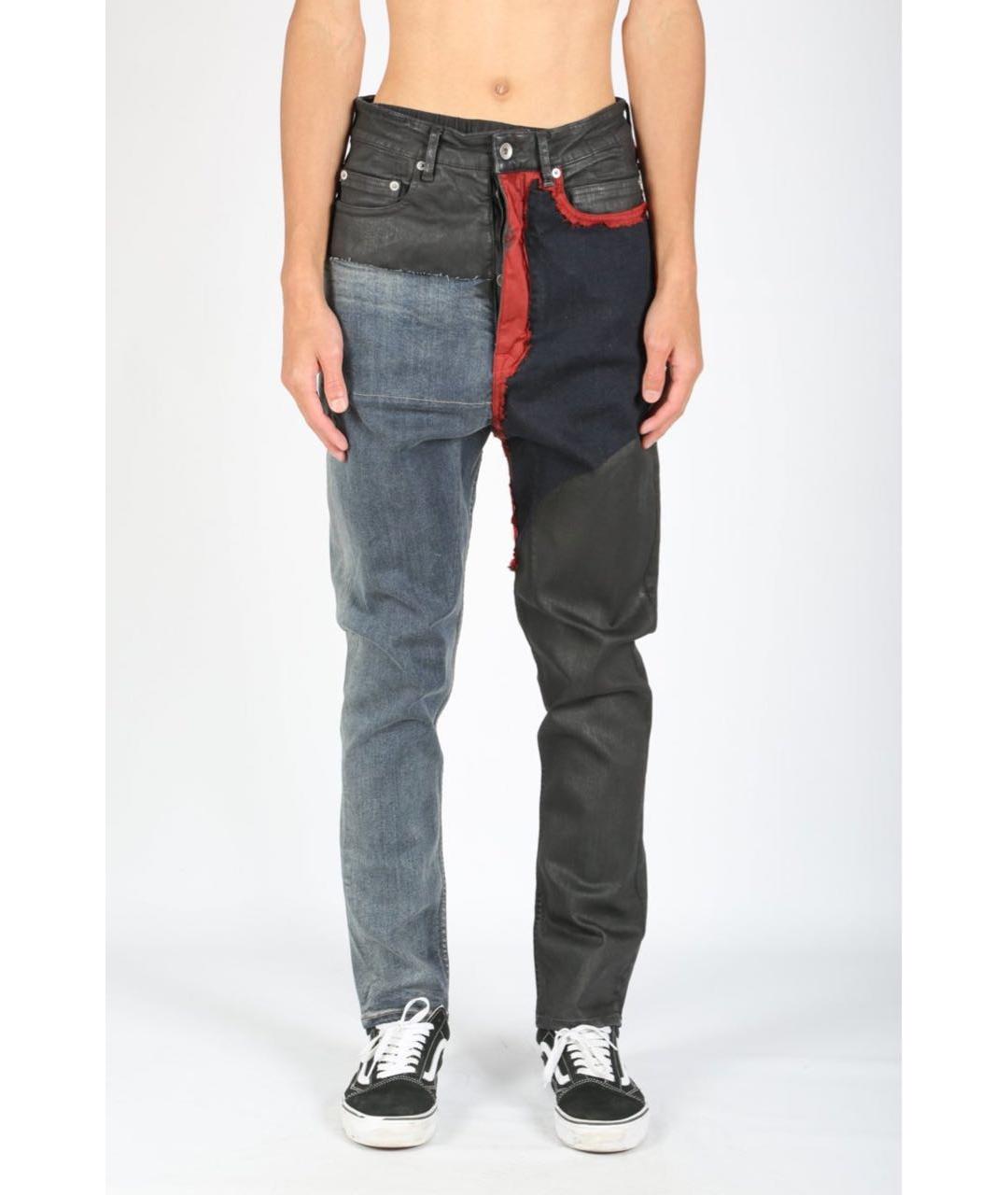 RICK OWENS DRKSHDW Мульти хлопко-эластановые джинсы, фото 9