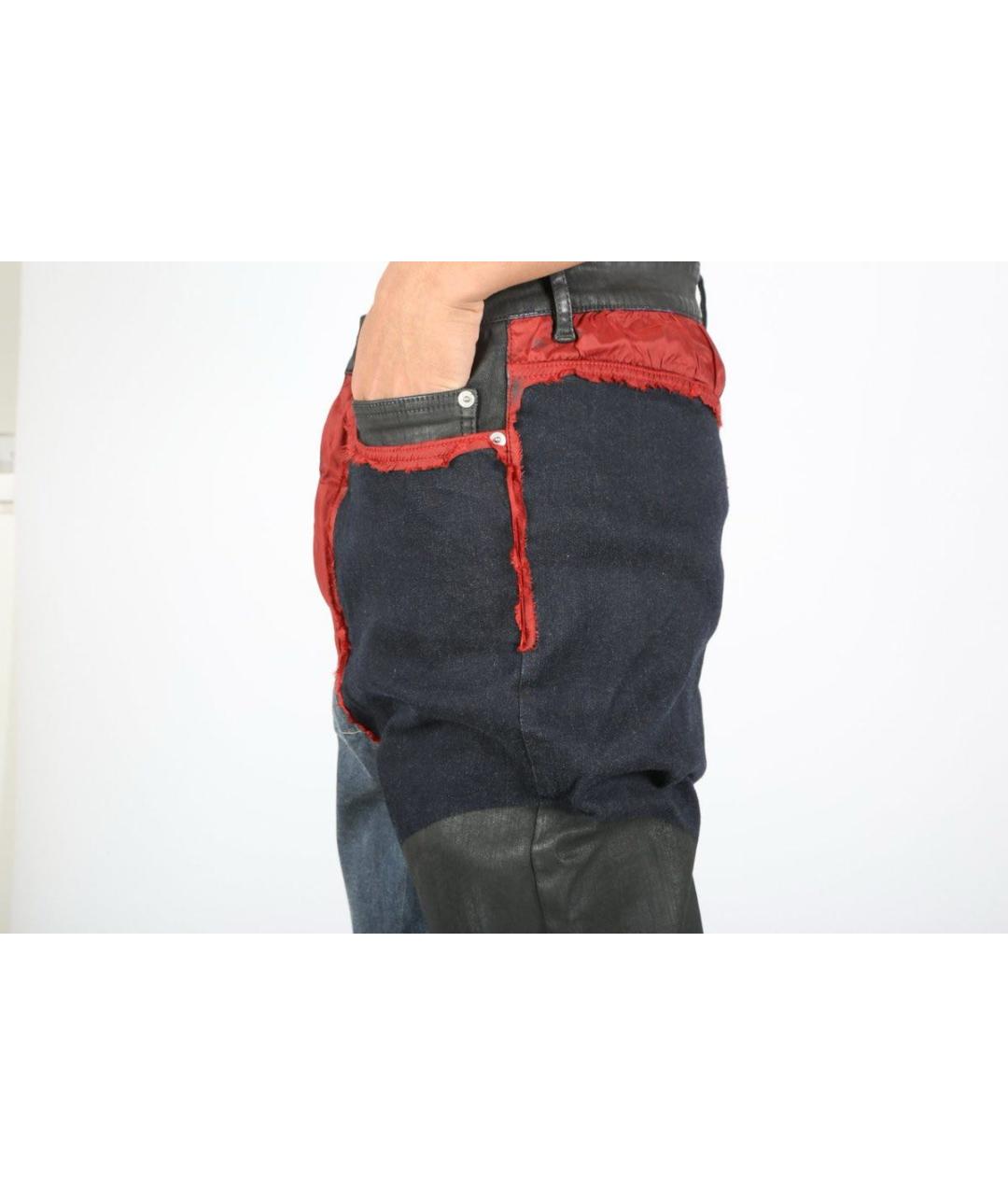 RICK OWENS DRKSHDW Мульти хлопко-эластановые джинсы, фото 4