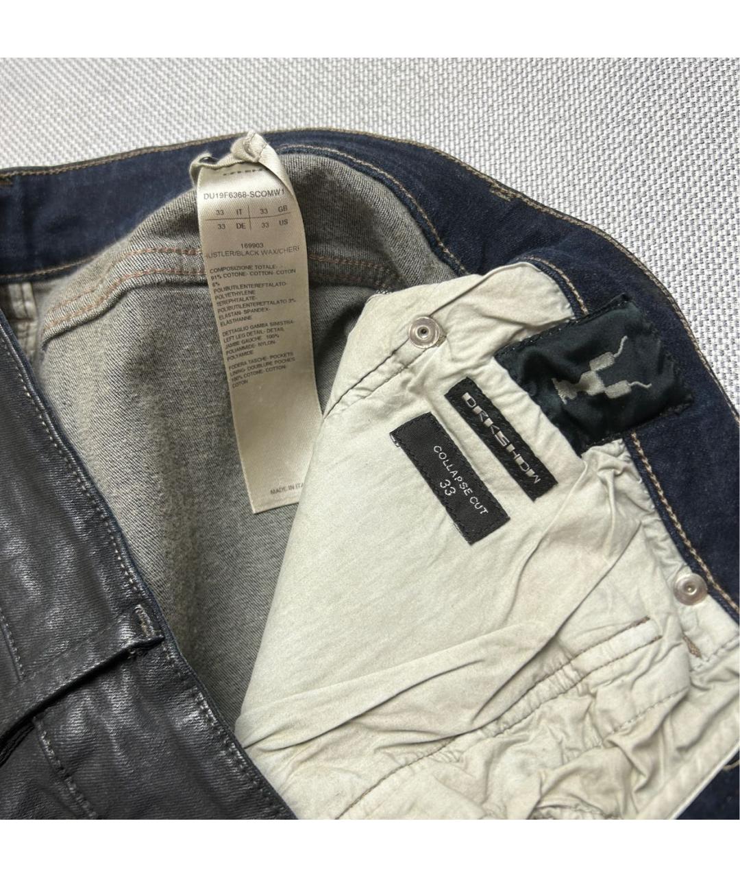 RICK OWENS DRKSHDW Мульти хлопко-эластановые джинсы, фото 8