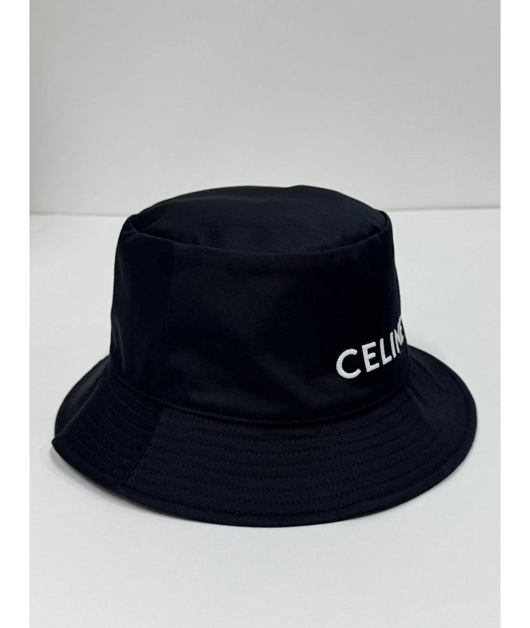 CELINE Черная хлопковая панама, фото 3