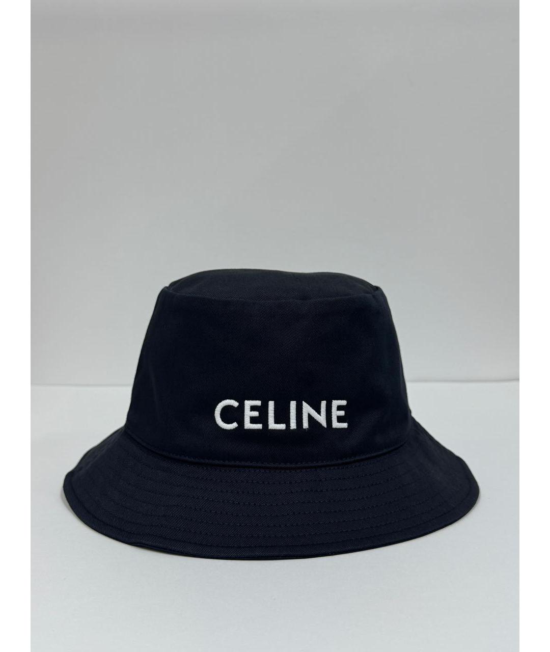 CELINE Черная хлопковая панама, фото 9
