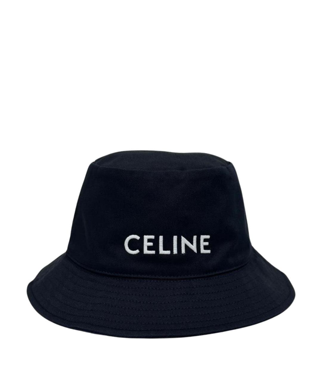 CELINE Черная хлопковая панама, фото 1