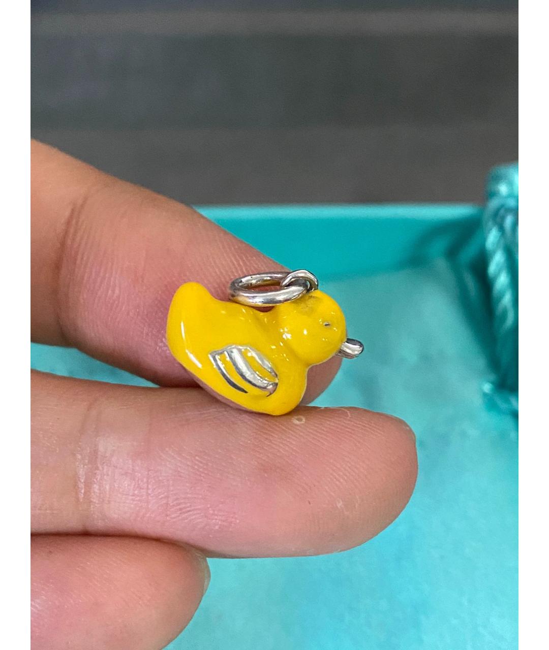 TIFFANY&CO Желтая серебряная подвеска, фото 7