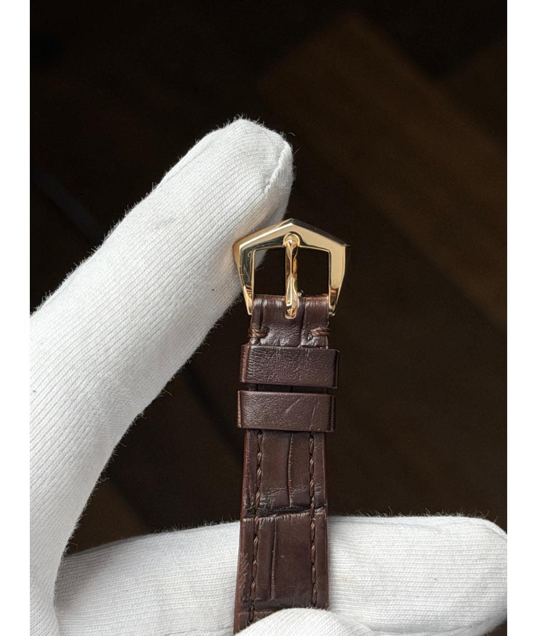 PATEK PHILIPPE Белые часы из желтого золота, фото 9