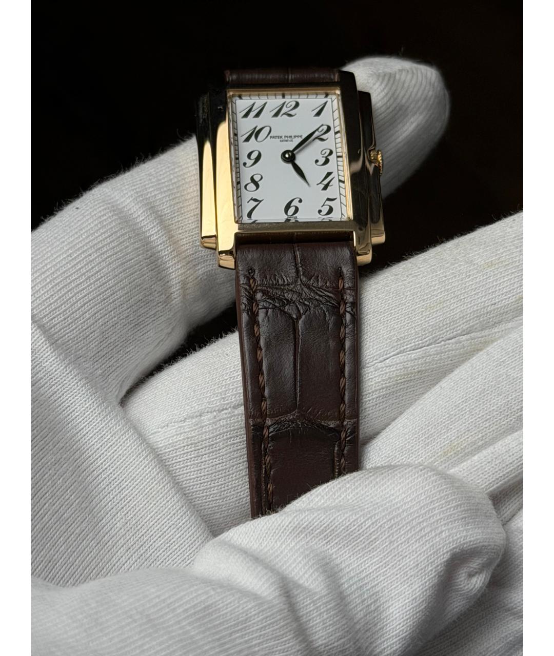 PATEK PHILIPPE Белые часы из желтого золота, фото 7