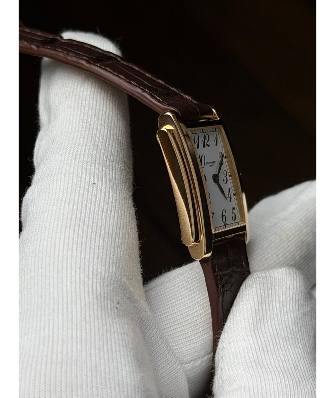 PATEK PHILIPPE Белые часы из желтого золота, фото 6
