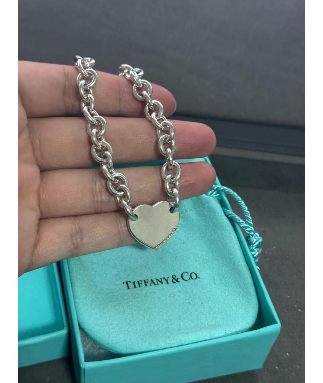 TIFFANY&CO Серебряный серебряный браслет, фото 6