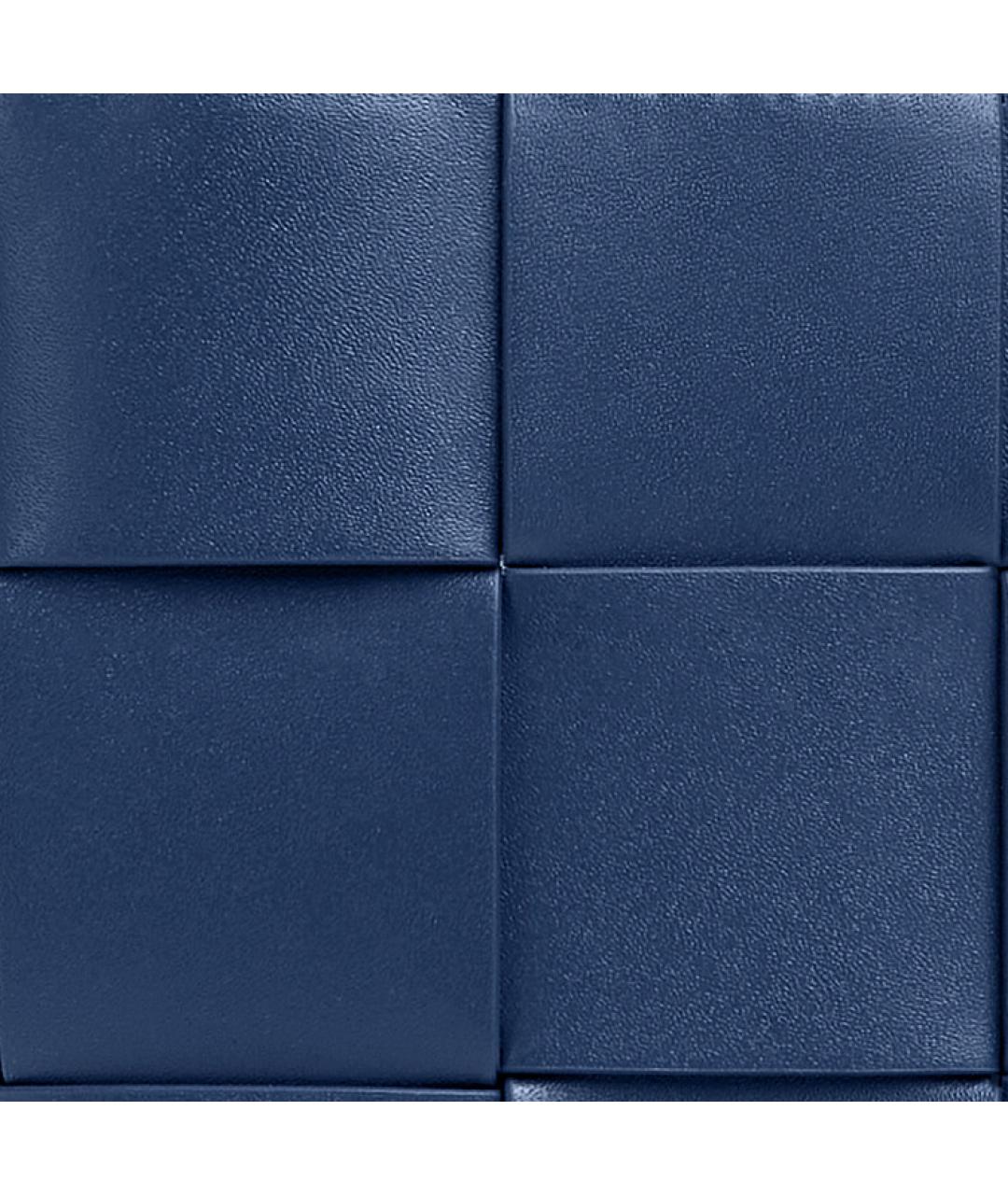 BOTTEGA VENETA Синяя кожаная сумка на плечо, фото 4