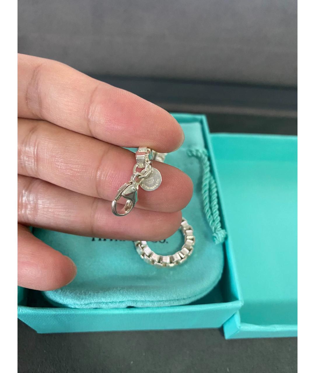 TIFFANY&CO Серебряная серебряная цепочка/подвеска, фото 5