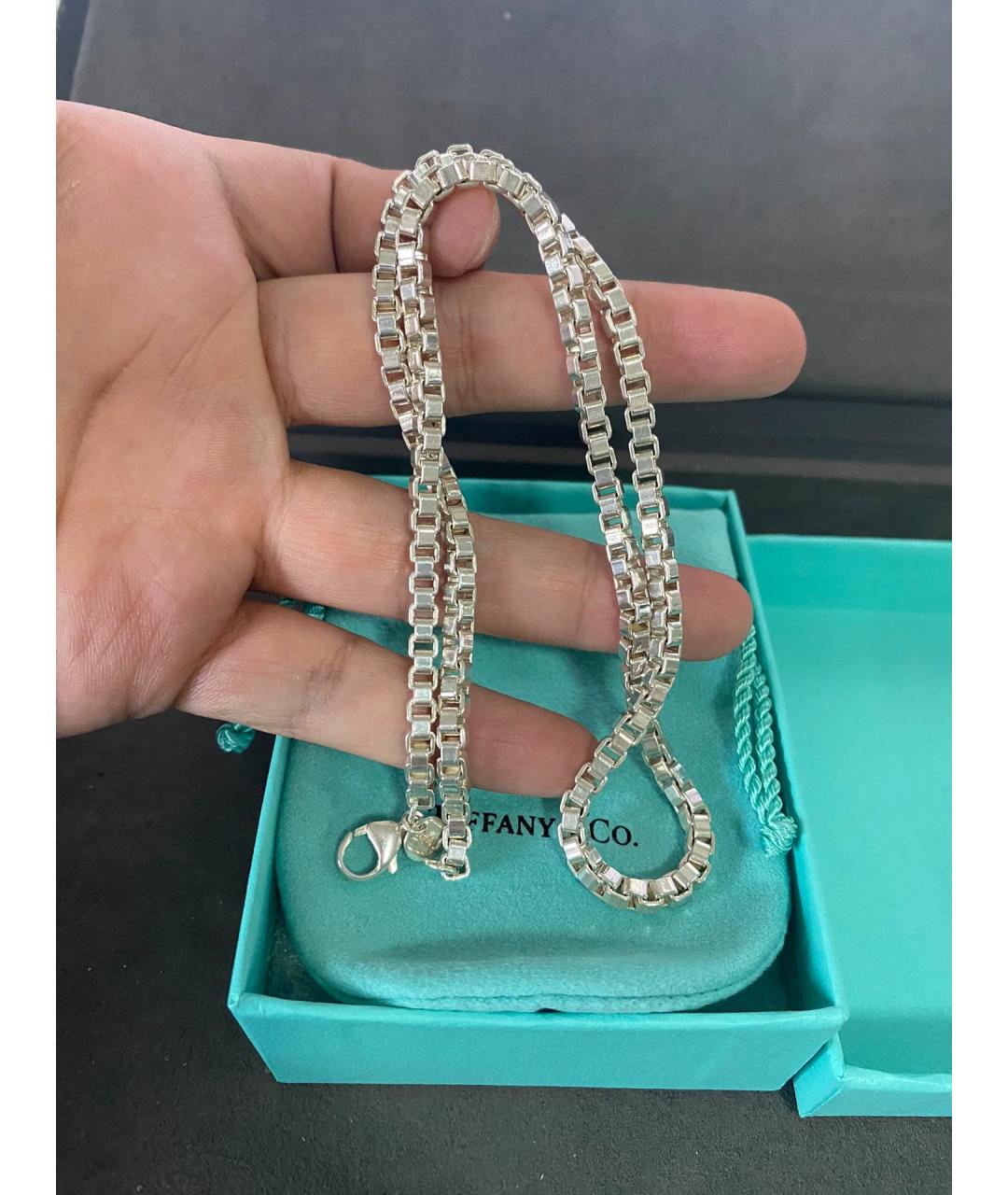 TIFFANY&CO Серебряная серебряная цепочка/подвеска, фото 4