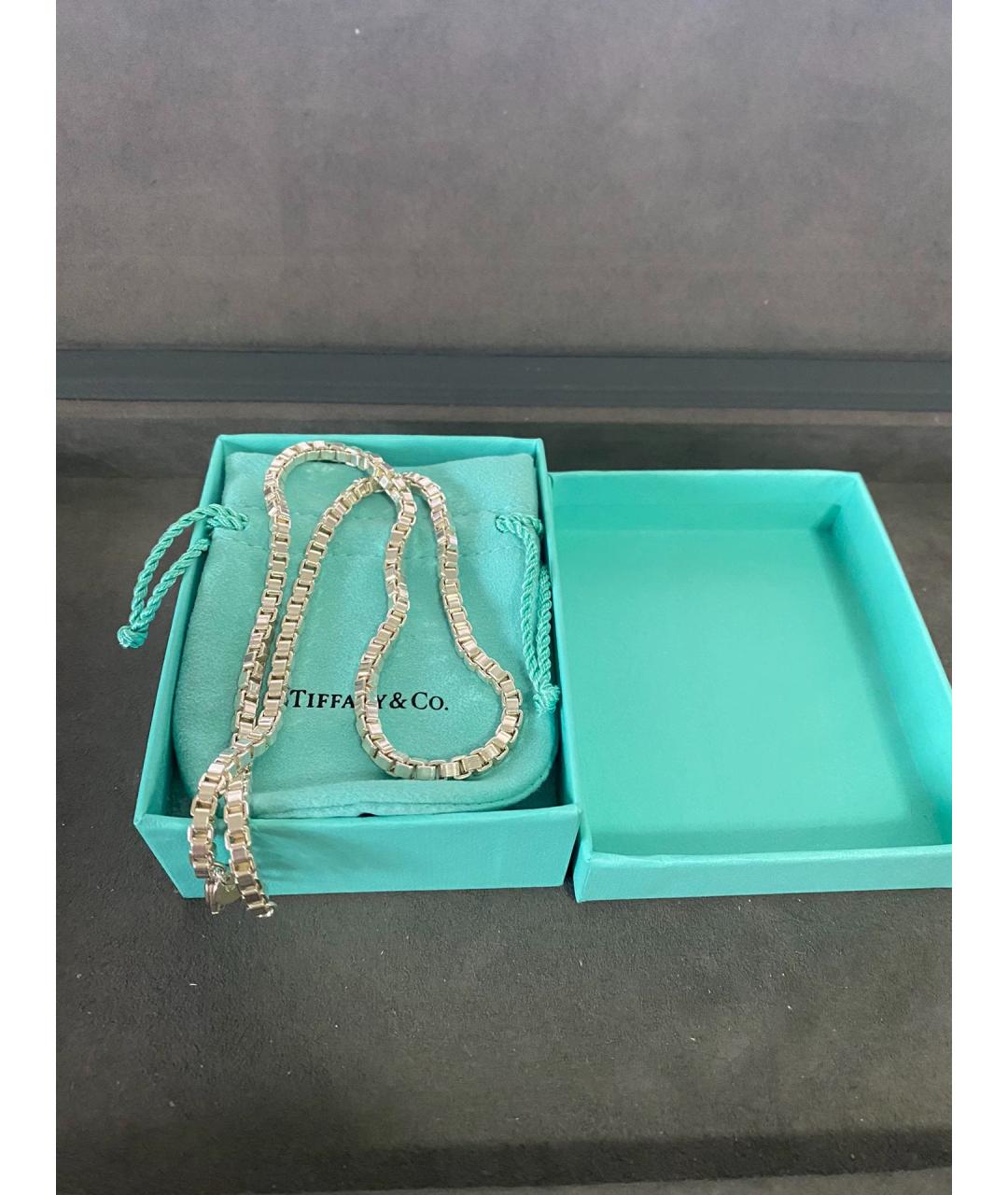 TIFFANY&CO Серебряная серебряная цепочка/подвеска, фото 6