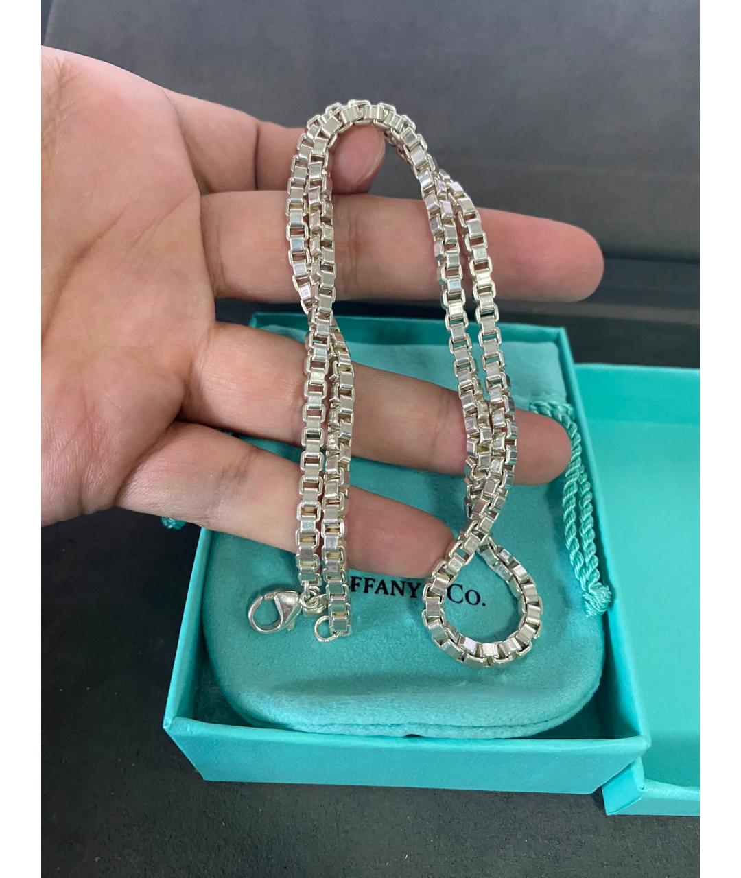 TIFFANY&CO Серебряная серебряная цепочка/подвеска, фото 3