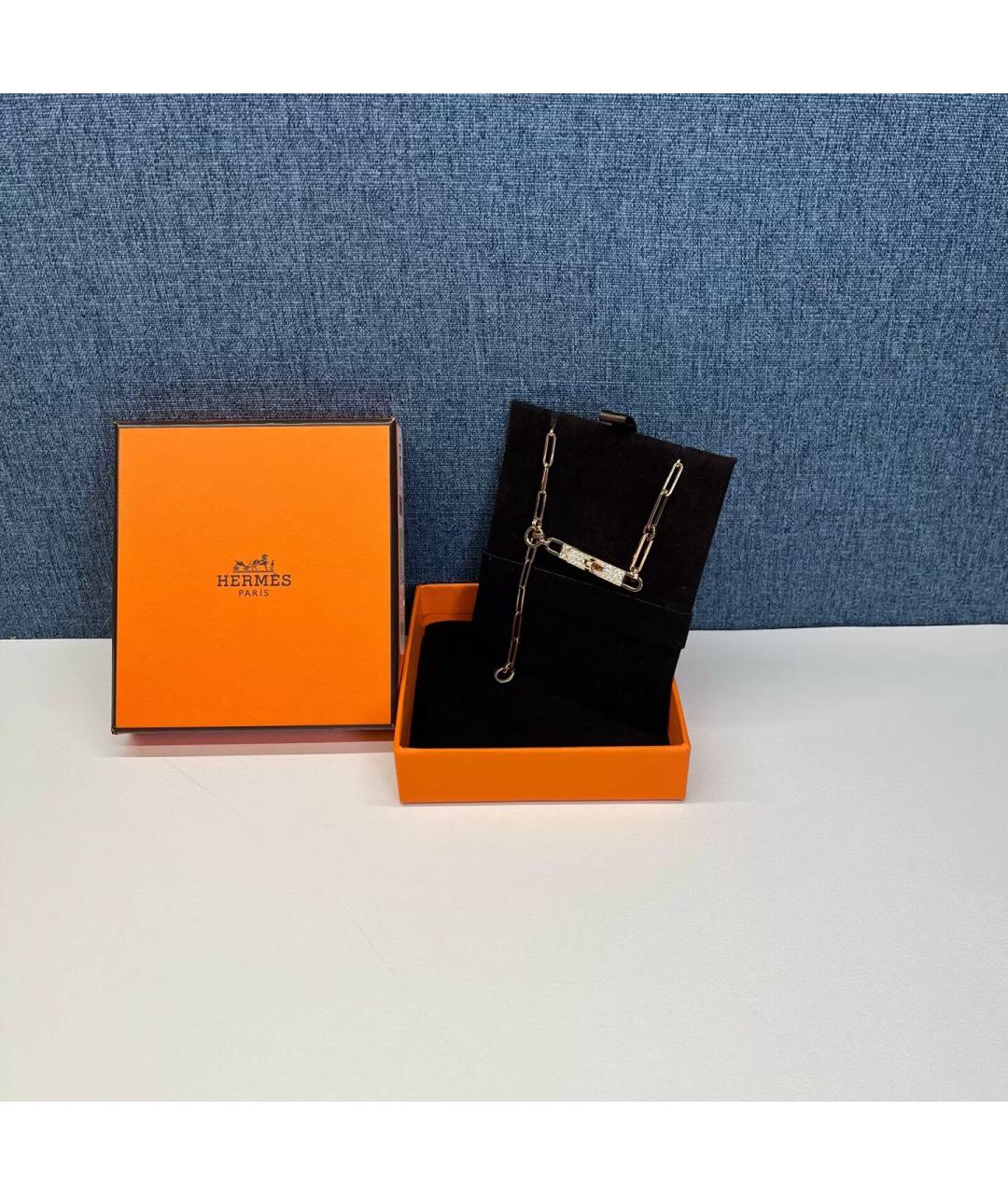 HERMES Розовая цепочка из розового золота, фото 3