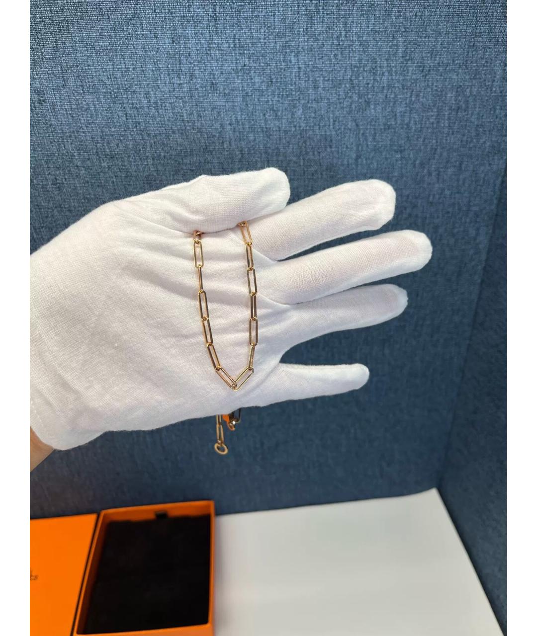 HERMES Розовая цепочка из розового золота, фото 7