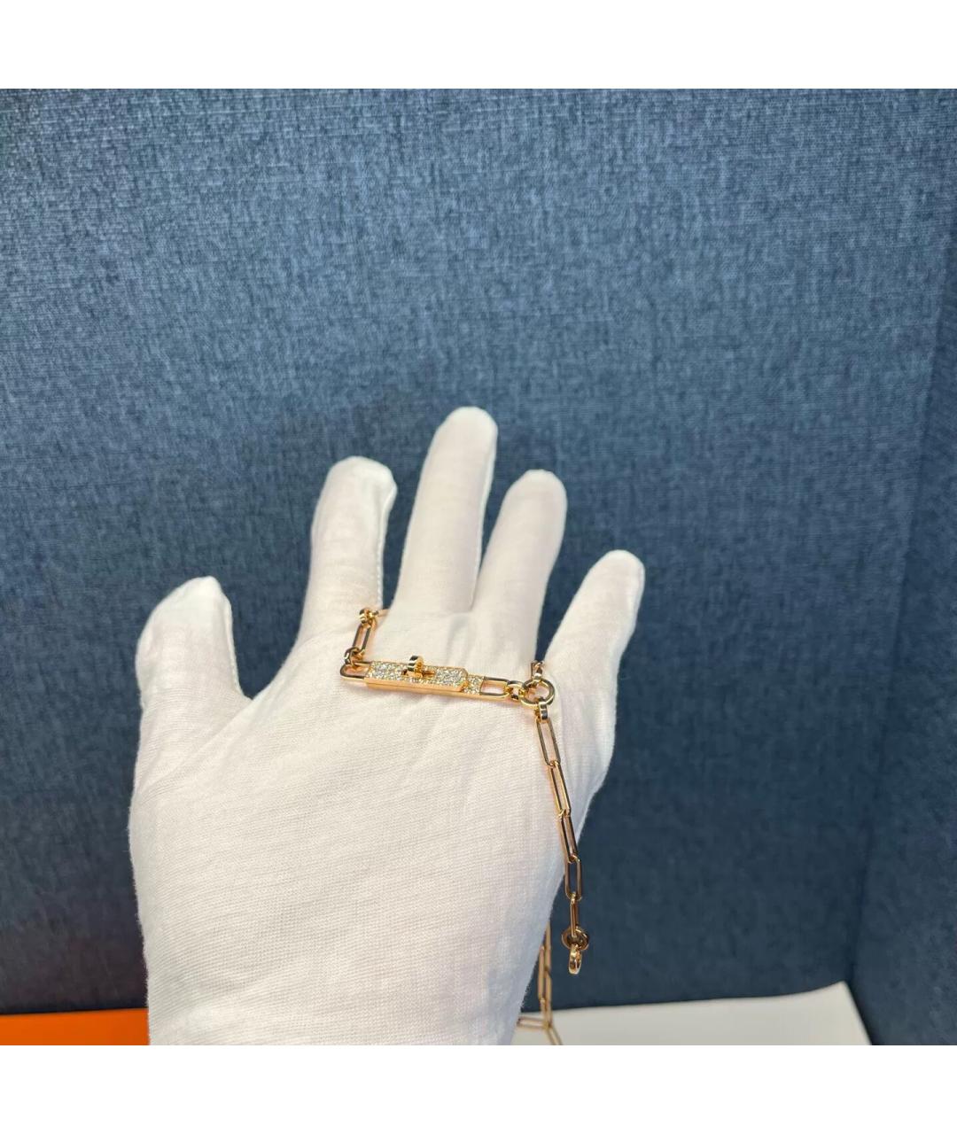 HERMES Розовая цепочка из розового золота, фото 4