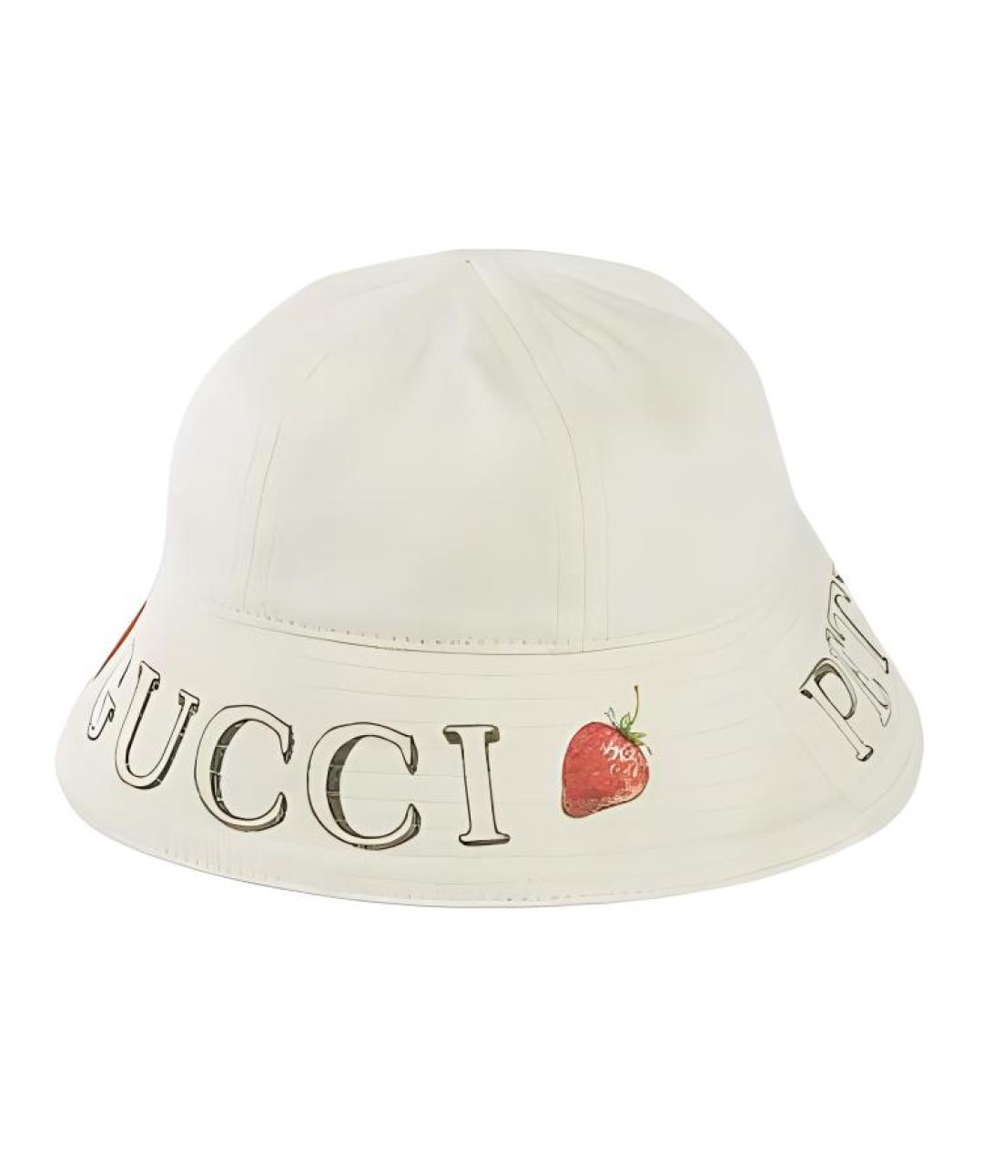 GUCCI Бежевая хлопковая панама, фото 3