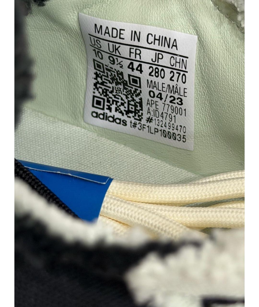 ADIDAS Черные текстильные низкие кроссовки / кеды, фото 4