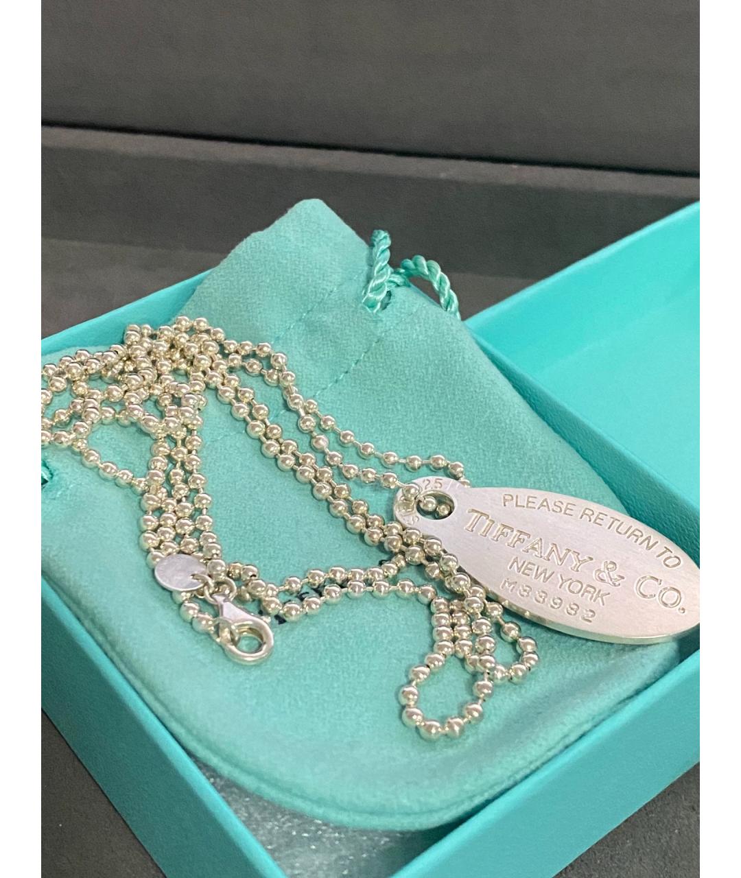 TIFFANY&CO Серебряное серебряное колье, фото 6