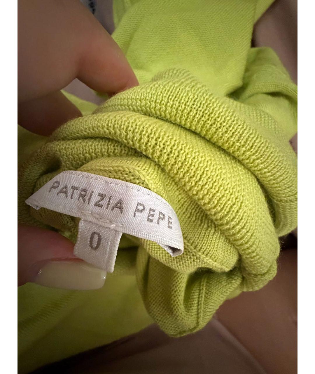 PATRIZIA PEPE Зеленая водолазка, фото 4