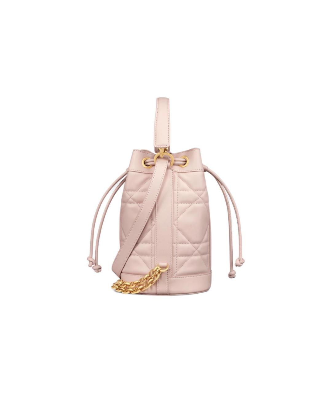 CHRISTIAN DIOR Розовый кожаный рюкзак, фото 3