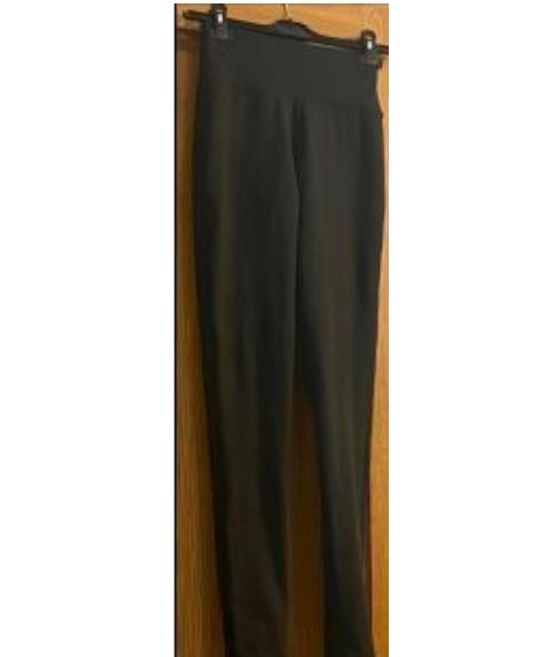 SPORTMAX Черные полиэстеровые леггинсы и велосипедки, фото 6