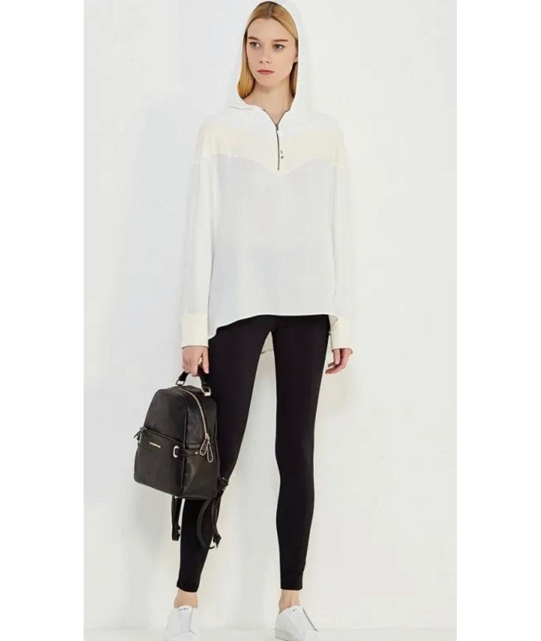 SPORTMAX Черные полиэстеровые леггинсы и велосипедки, фото 4
