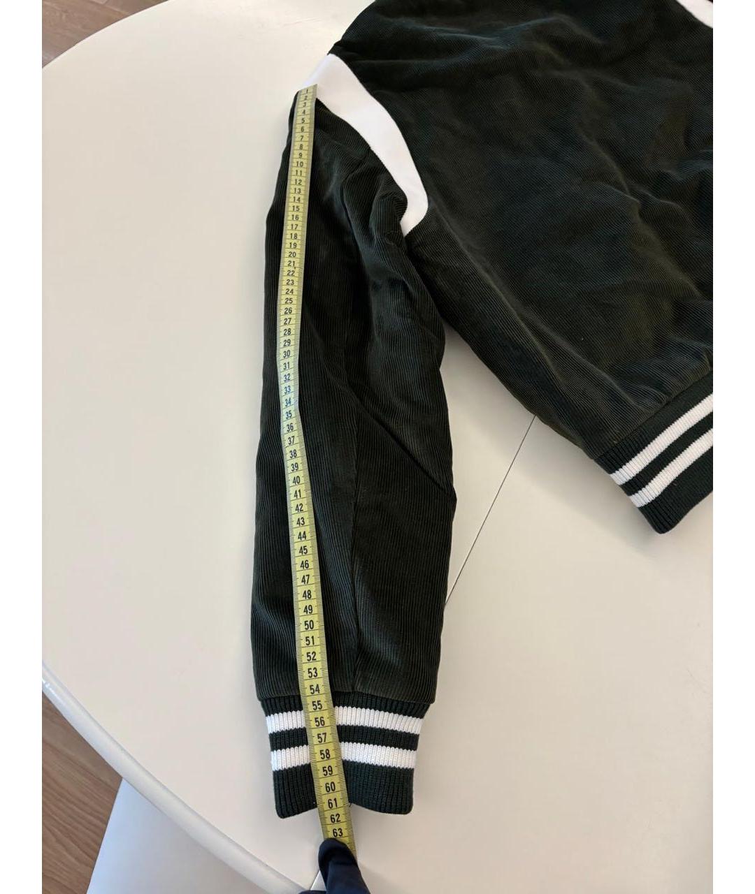 SPORTY AND RICH Зеленая хлопковая спортивная куртка, фото 6