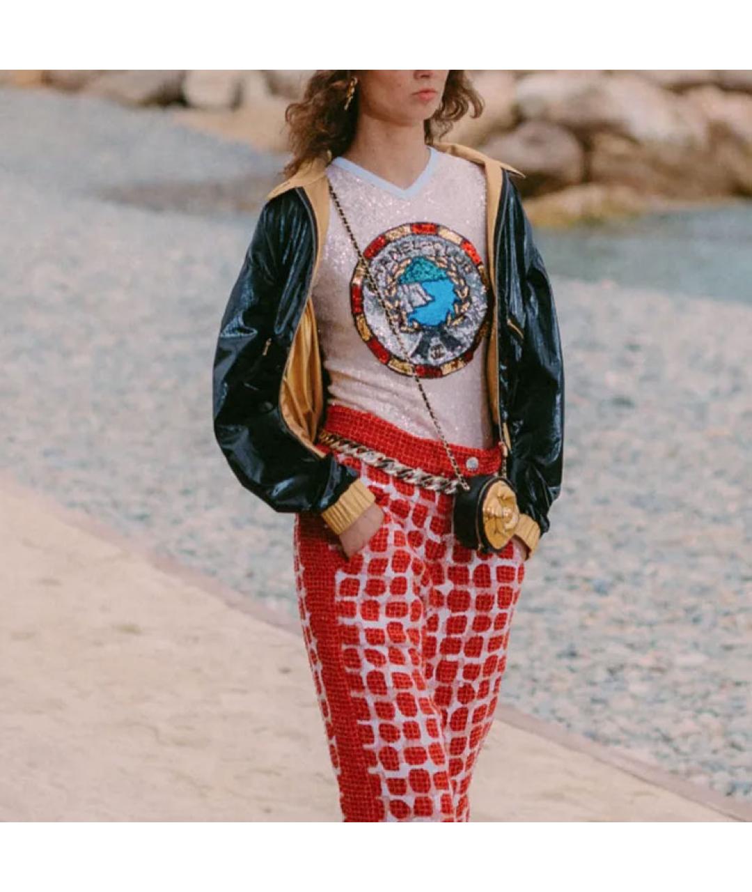 CHANEL Бежевая футболка, фото 4