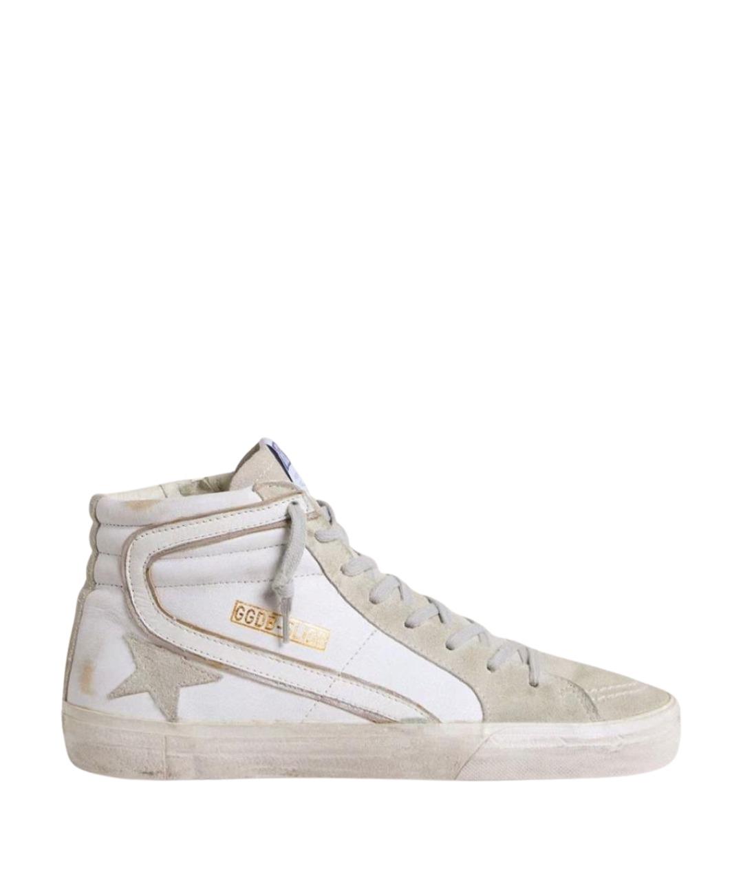 GOLDEN GOOSE Серые кожаные кеды, фото 1