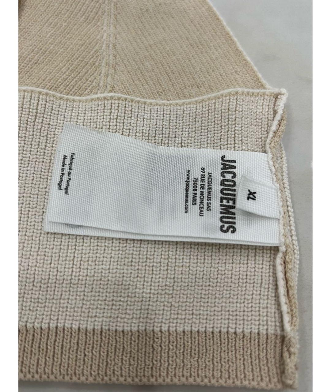 JACQUEMUS Бежевая майка, фото 6