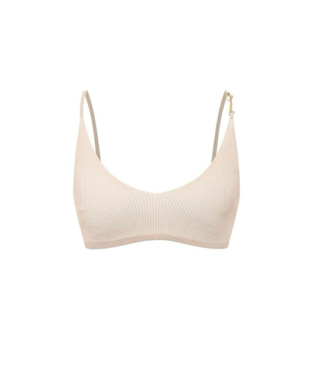 JACQUEMUS Бежевая майка, фото 1