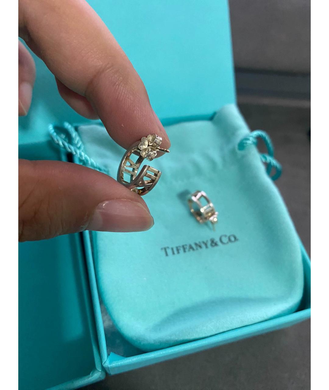 TIFFANY&CO Серебряные серебряные серьги, фото 6
