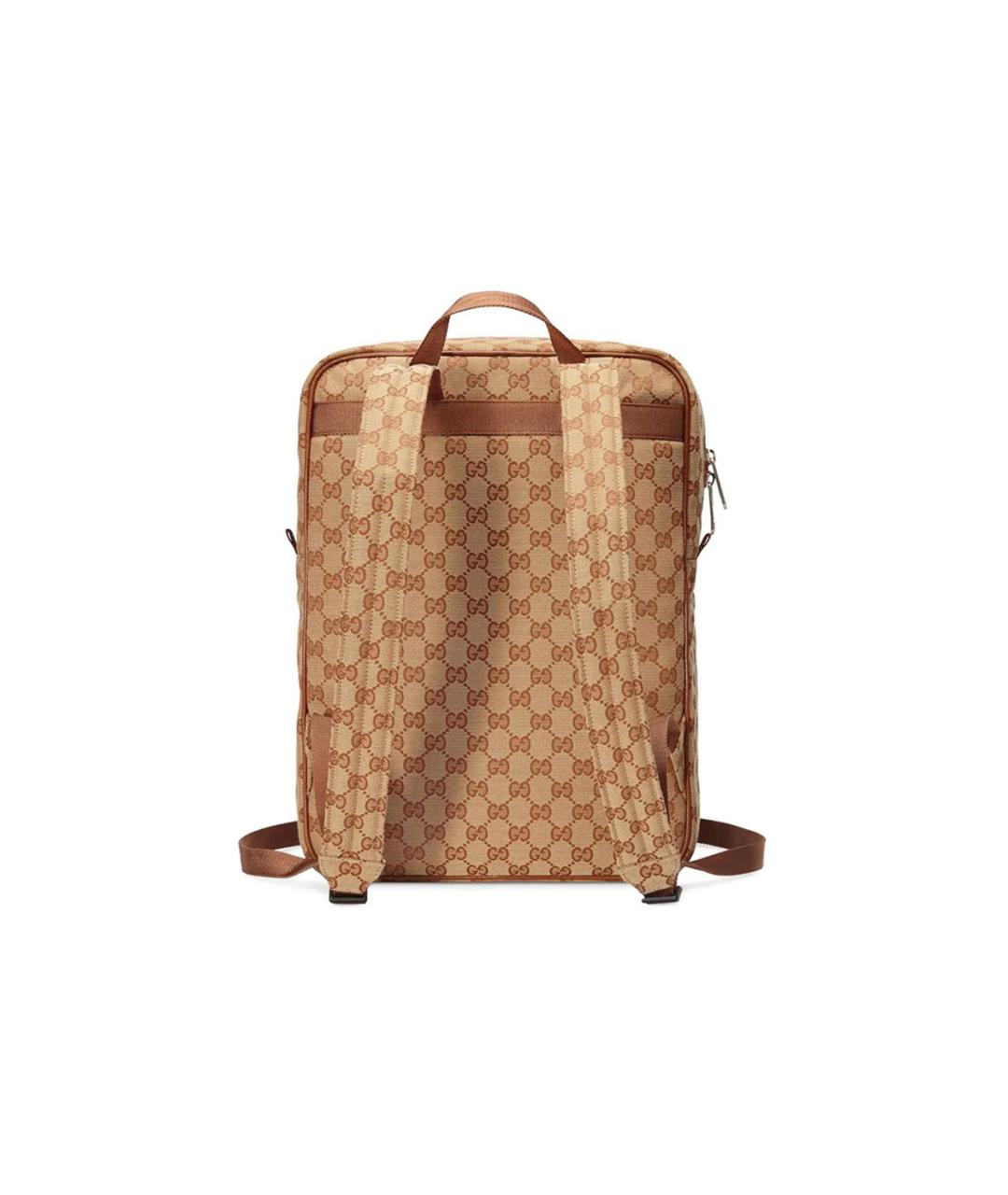 GUCCI Бежевый канва рюкзак, фото 2