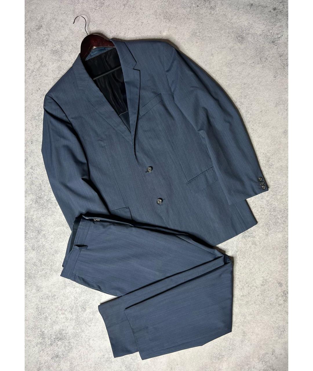 HUGO BOSS Голубой классический костюм, фото 3
