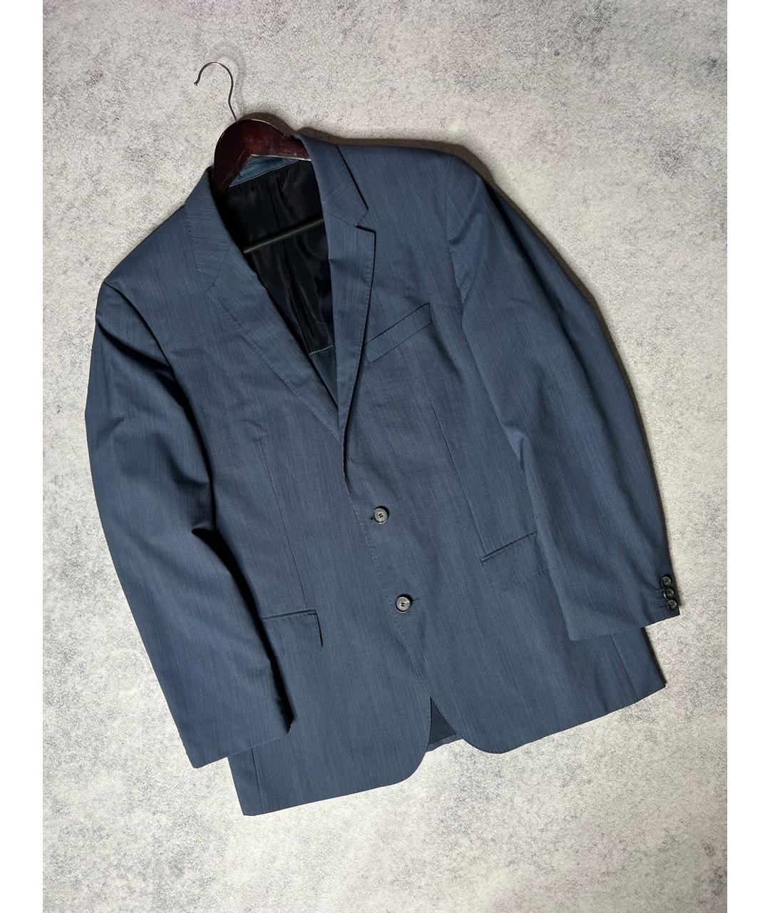 HUGO BOSS Голубой классический костюм, фото 9
