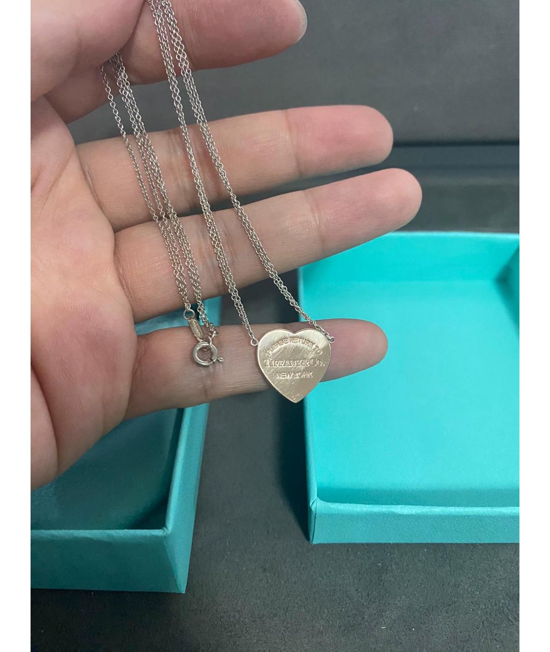 TIFFANY&CO Розовая подвеска из розового золота, фото 2