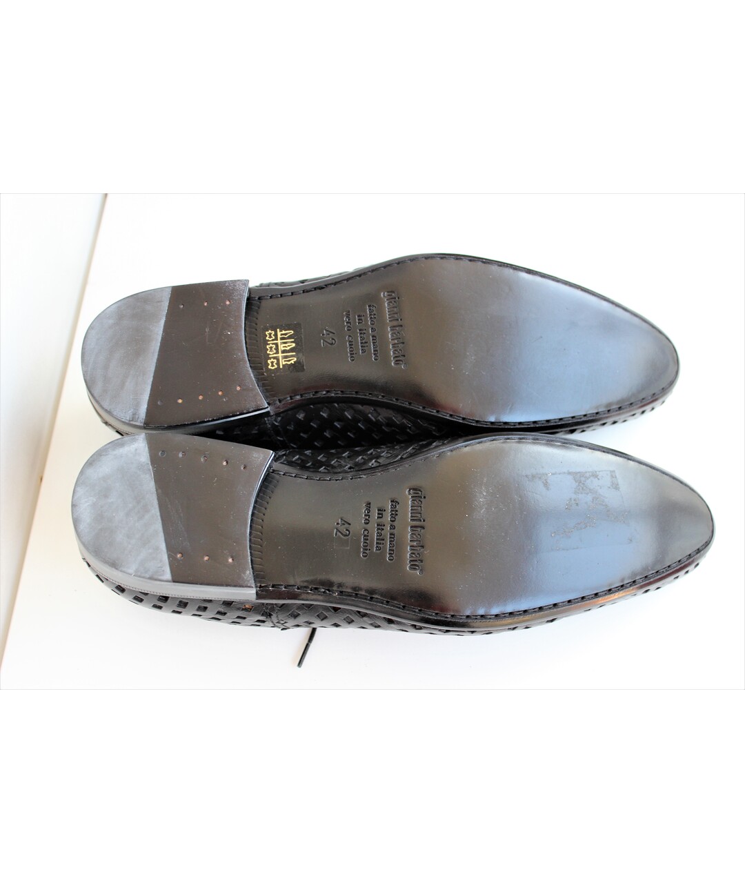 GIANNI BARBATO Черные кожаные туфли, фото 6