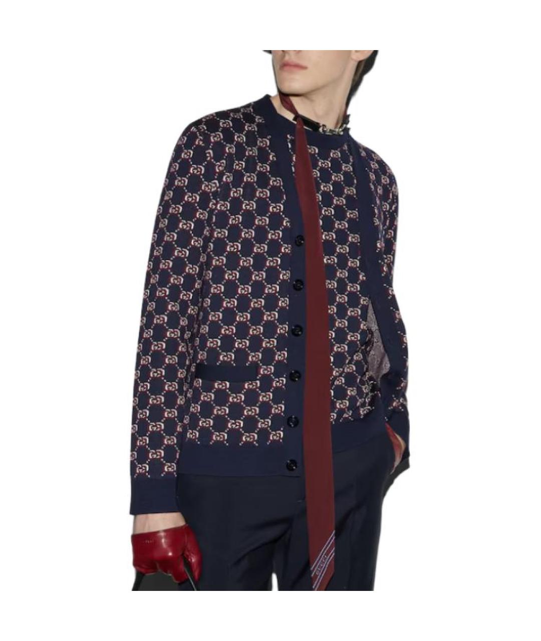 GUCCI Синий джемпер / свитер, фото 5