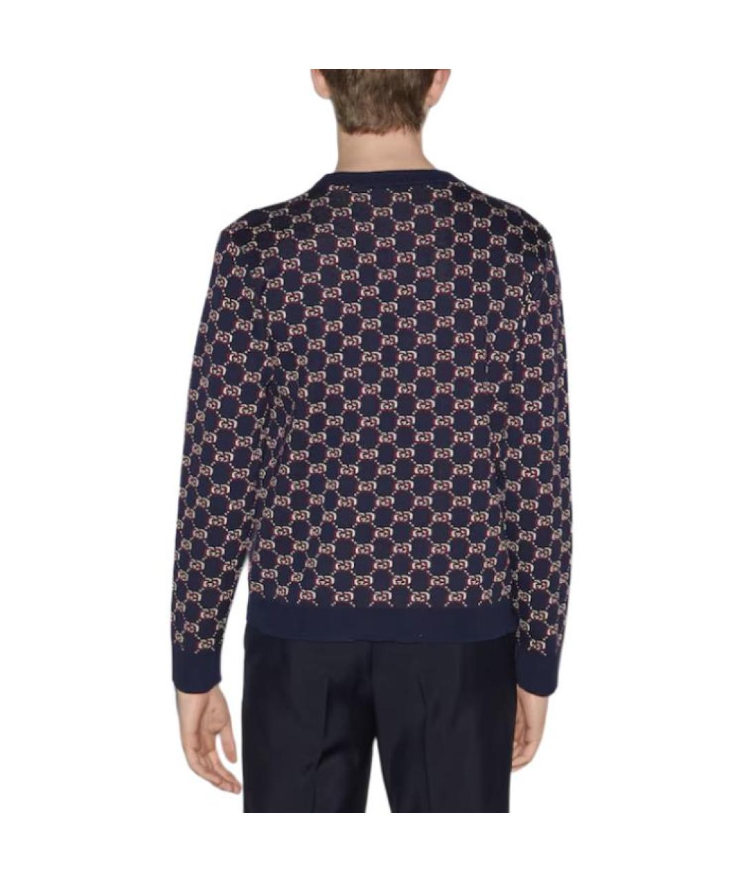 GUCCI Синий джемпер / свитер, фото 3