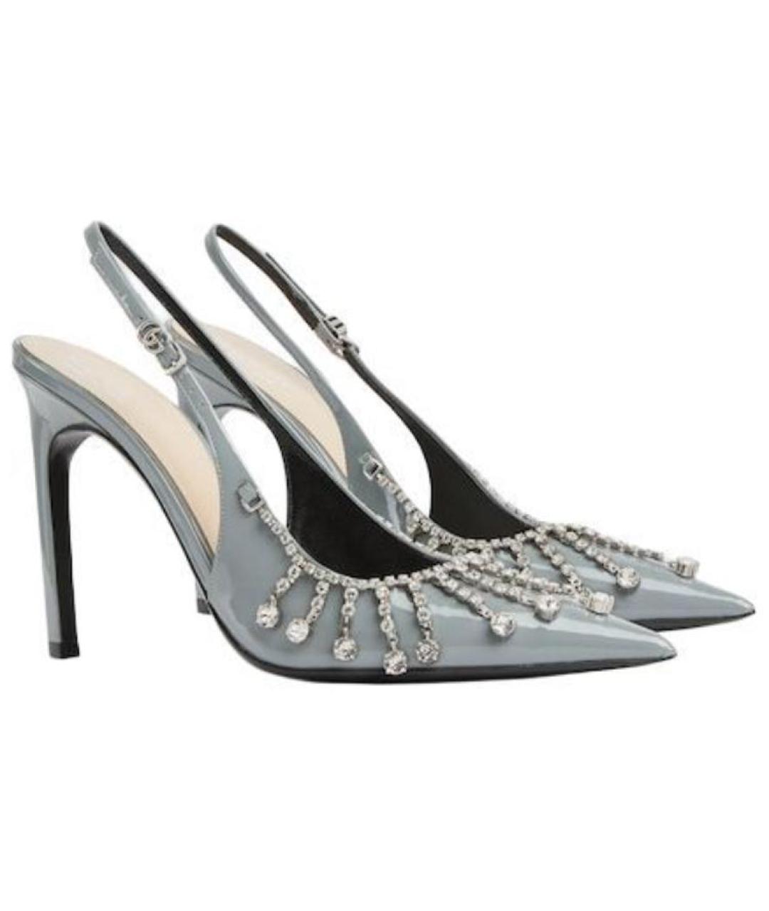 GUCCI Серые туфли из лакированной кожи, фото 3