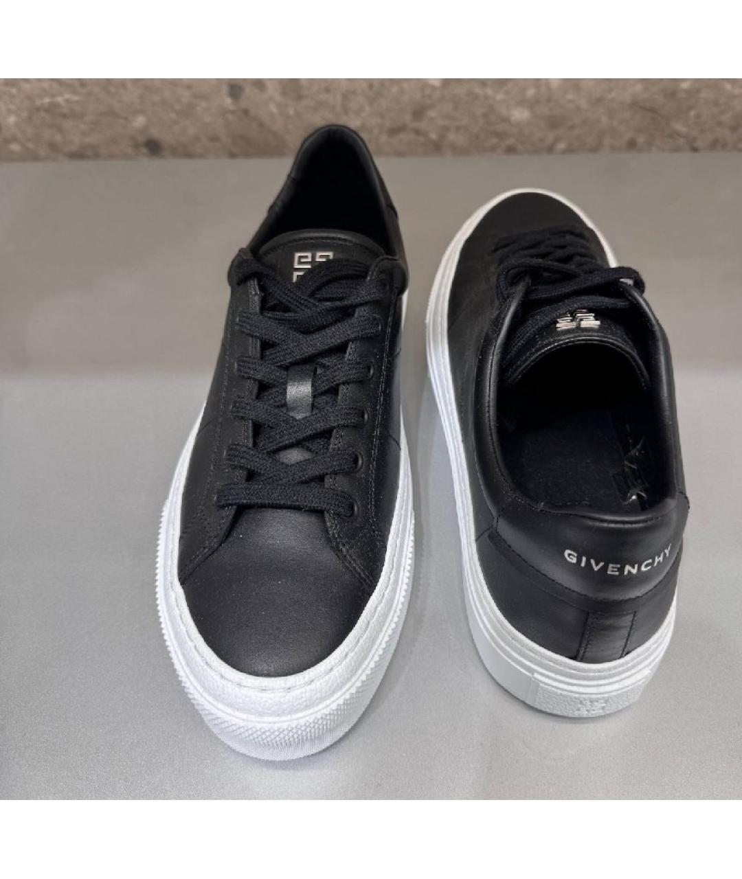 GIVENCHY Черные кожаные кеды, фото 5