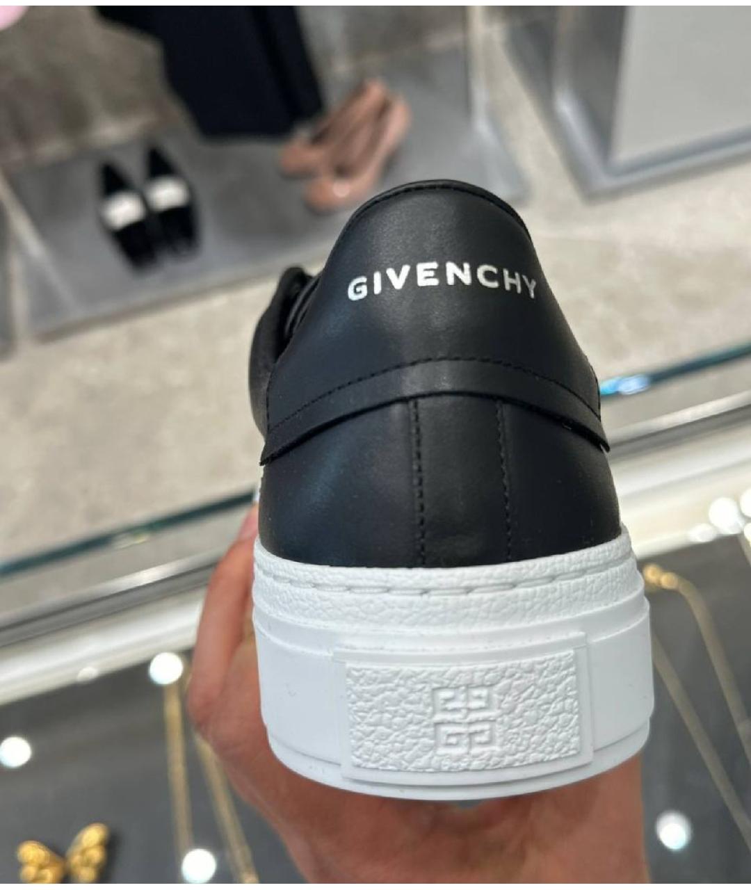 GIVENCHY Черные кожаные кеды, фото 8