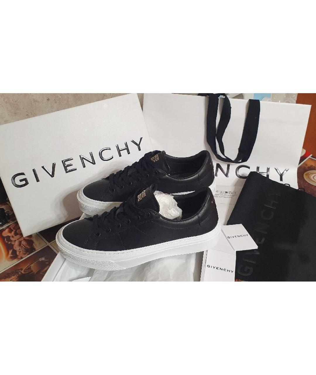 GIVENCHY Черные кожаные кеды, фото 10