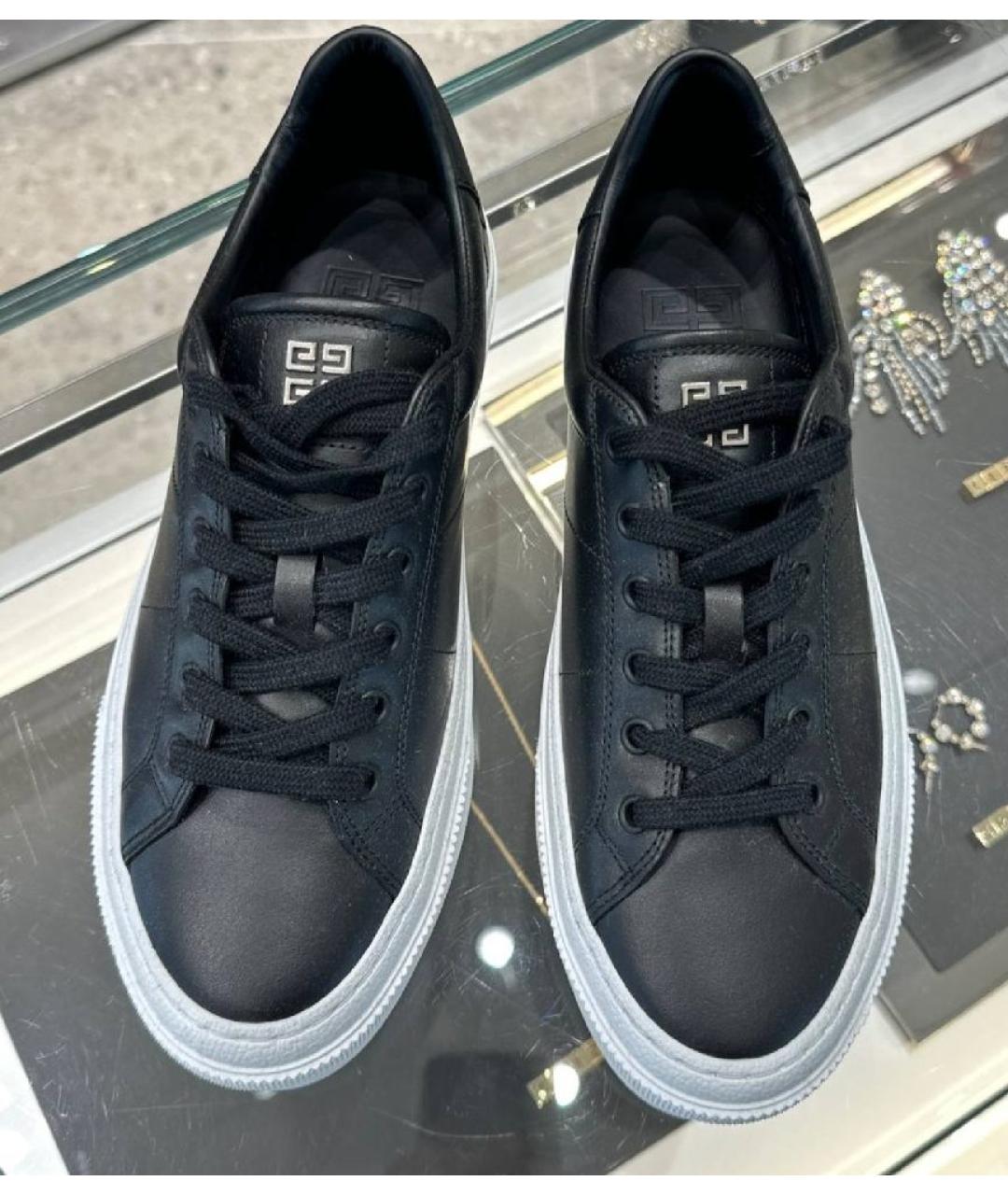 GIVENCHY Черные кожаные кеды, фото 3