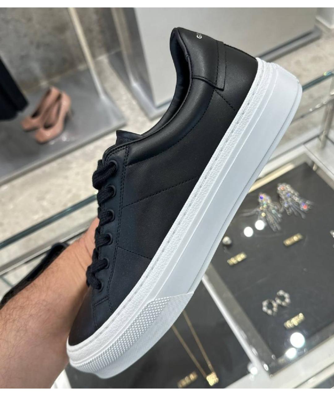GIVENCHY Черные кожаные кеды, фото 9