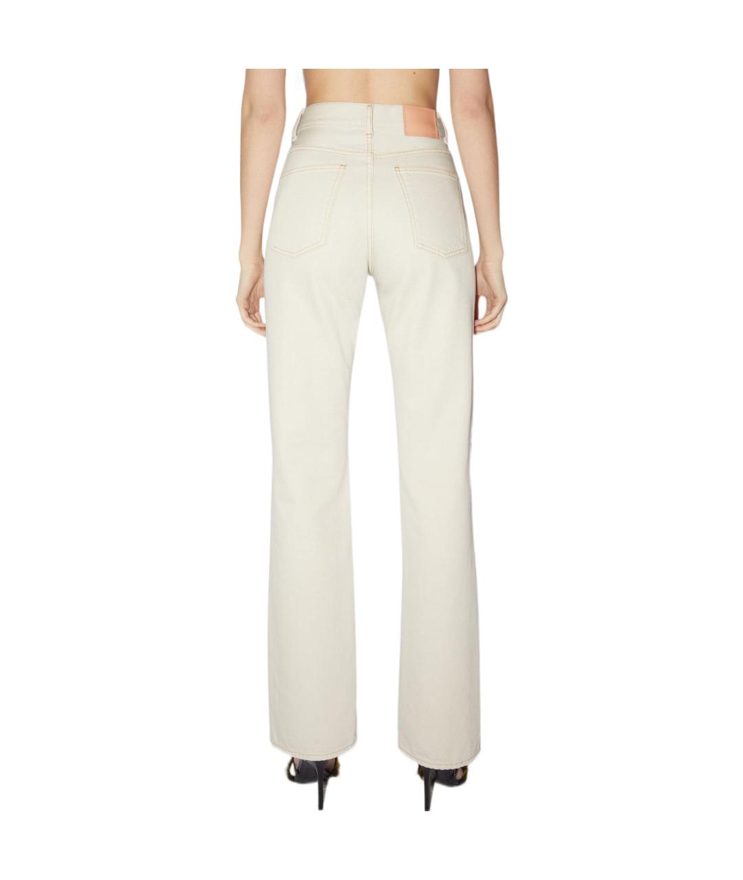 ACNE STUDIOS Белые прямые джинсы, фото 3