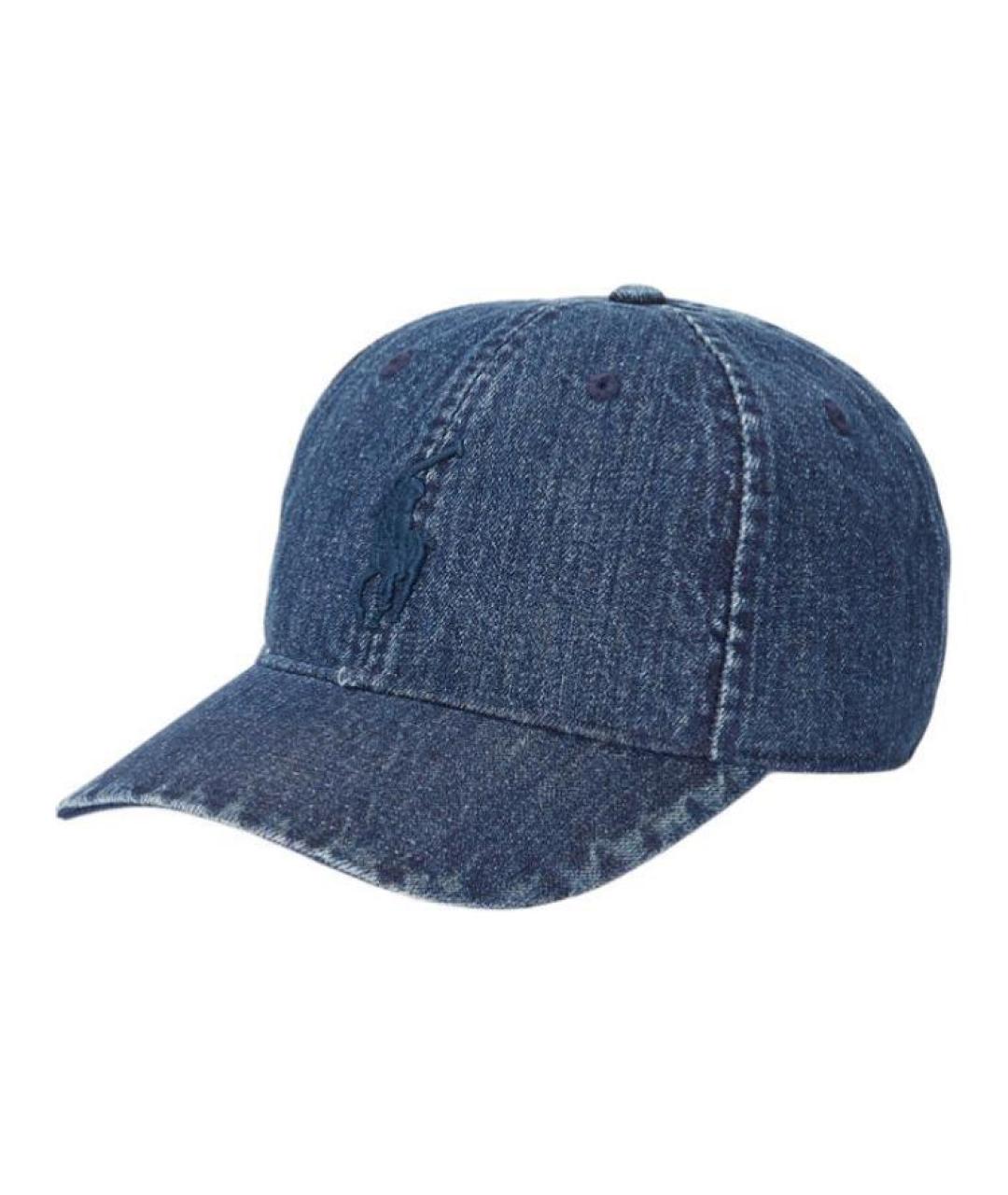 POLO RALPH LAUREN Синяя хлопковая кепка, фото 1