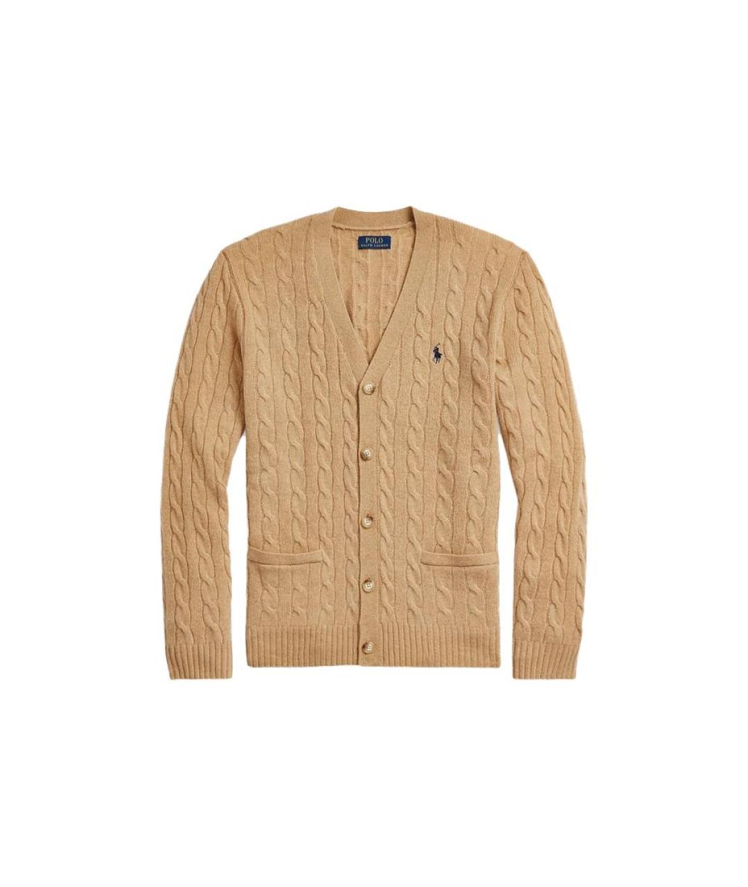 POLO RALPH LAUREN Коричневый кардиган, фото 3